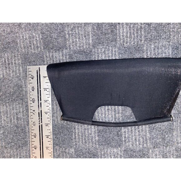 La Regale Black Fabric Evening Bag with Rope Strap Made in China 10 Inches - Picture 10 of 12